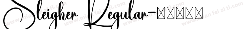 Sleigher Regular字体转换